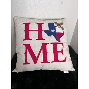 Mainstays Texas Home Christmas Throw Pillow, 16"